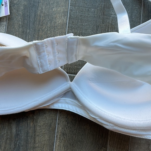 New Warner’s women’s white flex revolution collection t-shirt bra size 38D - Picture 6 of 6